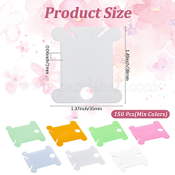 150 шт. пластиковые доски для намотки ниток TOOL-CP0001-49C