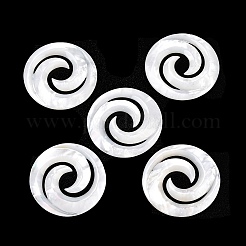 Натуральный белый кабошоны оболочки SSHEL-B006-05