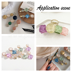Cabochons en résine opaque accessoires pour la fabrication de bijoux&nbsp;RESI-CA0001-10