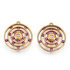 Латунные микропаве прозрачные подвески с фианитом&nbsp;ZIRC-Q021-009C-02-NF