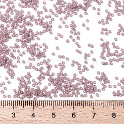 MIYUKIラウンドロカイユビーズ  日本製シードビーズ  （rr410)不透明な藤色  15/0  1.5mm  穴：0.7mm  約27777個/50g&nbsp;SEED-X0056-RR0410