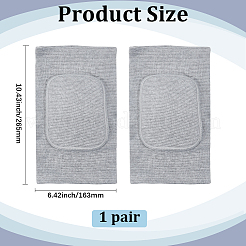 Genouillères de sport en éponge et polyester pour le yoga&nbsp;AJEW-WH20054-202A-02