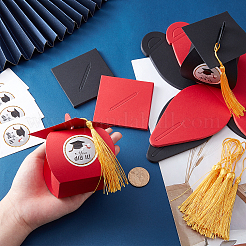 30шт 2 цвета бумажные коробки конфет CON-PH0002-52