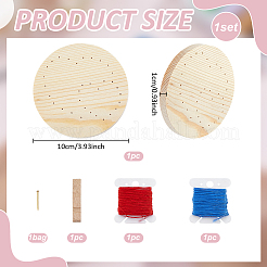 1袋入りDIYストリングアートキット  木の板入り  金属釘  ポリエステル糸  ミックスカラー  ハート  16x2.5mm  ピン：1mm  54pc&nbsp;DJEW-WR0001-22A