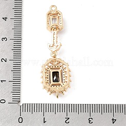 Ottone micro spianare pendenti zirconi&nbsp;KK-N290-08G-04
