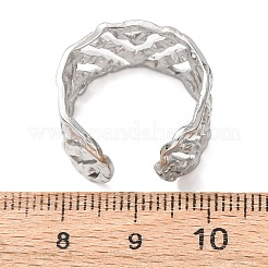 Колец для манжет из нержавеющей стали 304 с полой треугольной формой&nbsp;RJEW-G370-01P