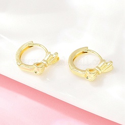 Латунные серьги обруча&nbsp;EJEW-D348-15G