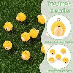 20 шт. подвески из непрозрачной смолы с осенней тематикой&nbsp;RESI-YW0005-34