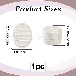 Бархатные кольца для хранения подарочных коробок овальной формы CON-WH20001-06A