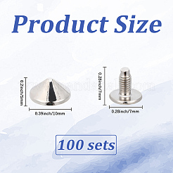 100 шт. заклепки из сплава&nbsp;FIND-GF0008-57P