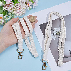 2 Stück Polyester-Ausweis-Handy-Lanyard&nbsp;AJEW-CY0002-20C
