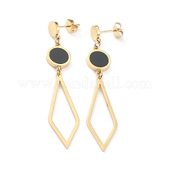 Boucles d'oreilles à tige en acier inoxydable 304 avec placage ionique (IP)&nbsp;EJEW-P191-08