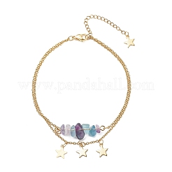 Браслеты на ногу из нержавеющей стали 304 AJEW-AN00510