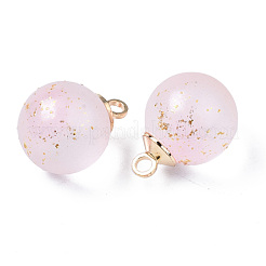 Двухцветные прозрачные стеклянные подвески&nbsp;GLAA-N035-020C-C06