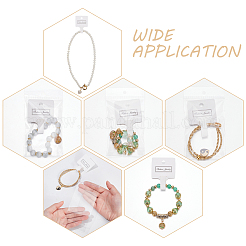 1 набор бумажных резинок для волос с карточками&nbsp;AJEW-WR0002-30