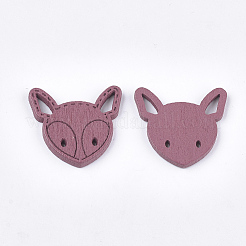 Pendentifs en bois de peuplier peint&nbsp;WOOD-T021-36D