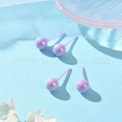 Pendientes de cerámica con circonitas biocerámicas hipoalergénicas.&nbsp;EJEW-Z023-13A