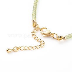 Браслеты из натурального перидота BJEW-JB06091-03