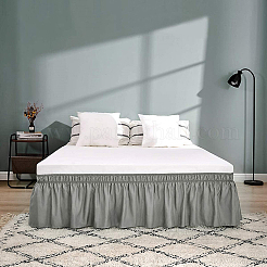 Jupes de lit ajustables en polyester&nbsp;AJEW-WH20022-10C-01