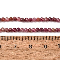 Натуральный красный турмалин бусы нити&nbsp;X-G-A021-01D-01