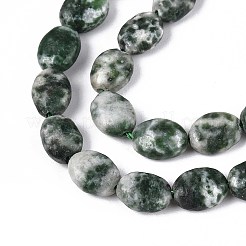 Натуральные зеленые пятна яшмовых нитей G-T142-26