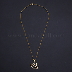 201 подвеска из нержавеющей стали ожерелье&nbsp;NJEW-S105-JN670-45-2