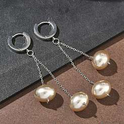 Серьги-кольца из нержавеющей стали 304&nbsp;EJEW-D350-01P