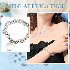 120 шт. 3-х стилей карабинов из нержавеющей стали марки 304 с 120 шт. 3-х стилей открытых соединительных колец STAS-SC0004-88