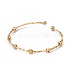Braccialetti in ottone con placcatura a cremagliera&nbsp;BJEW-E071-13G