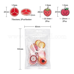 18шт акриловые подвески&nbsp;OACR-YW0001-22