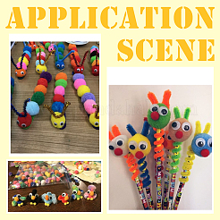 150шт полиэстеровый помпон-шар&nbsp;DIY-SC0031-33E