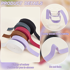 6 цвет плоская поликоттоновая лента OCOR-BC0006-21B