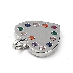 Стойки обшивки латунь микро проложить Циркон подвеску&nbsp;KK-C019-12P-01