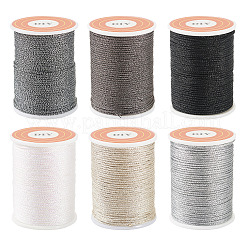 6 рулон полиэстеровой металлизированной нити 6 цветов&nbsp;OCOR-TA0002-82C