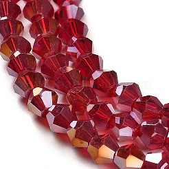 Trasparenti perle di vetro placca fili&nbsp;GLAA-F029-4mm-A27