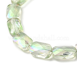 Transparentes perles de verre de galvanoplastie brins&nbsp;EGLA-I017-03-FR03