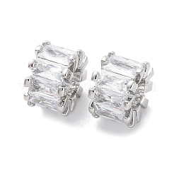 Латунные микро проложить Цирконий Европейский бисером KK-F894-11P