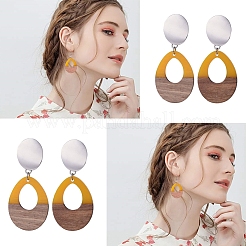 Подвески из смолы и дерева RESI-OL0001-11D