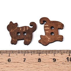 Деревянные пуговицы в форме кошки BUTT-T013-13A