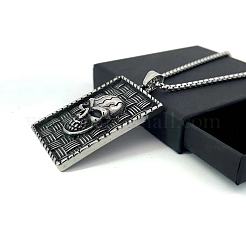 Мужская подвеска из нержавеющей стали в стиле панк-череп WS2320