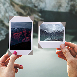 Autocollants d'angle en papier photo&nbsp;AJEW-WH20060-63B