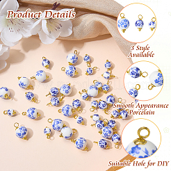 48 pendentif en porcelaine imprimée&nbsp;PALLOY-SW00150