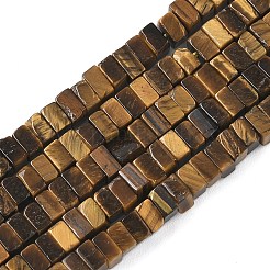 Природных тигровый глаз бисер нитей G-A280-C03-01