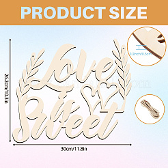 Креативное настенное украшение из натурального дерева WOOD-WH0041-019