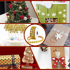 Отделка снежинкой из полиэфирной ленты DIY-WH0568-45A