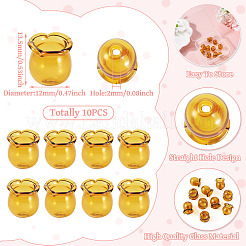 10 шт. стеклянные колпачки для изготовления колокольчиков GLAA-BY0001-05D