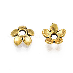 Тибетском стиле сплав шарик крышки TIBEB-S039-017AG-RS