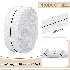 10 ярд плоский эластичный шнур из полиэстера SRIB-BC0001-35A