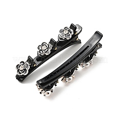 Наборы модных двухслойных пластиковых заколок крокодил&nbsp;LS-PHAR-P005-24