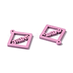 Подвески из натурального дерева WOOD-T017-05-M